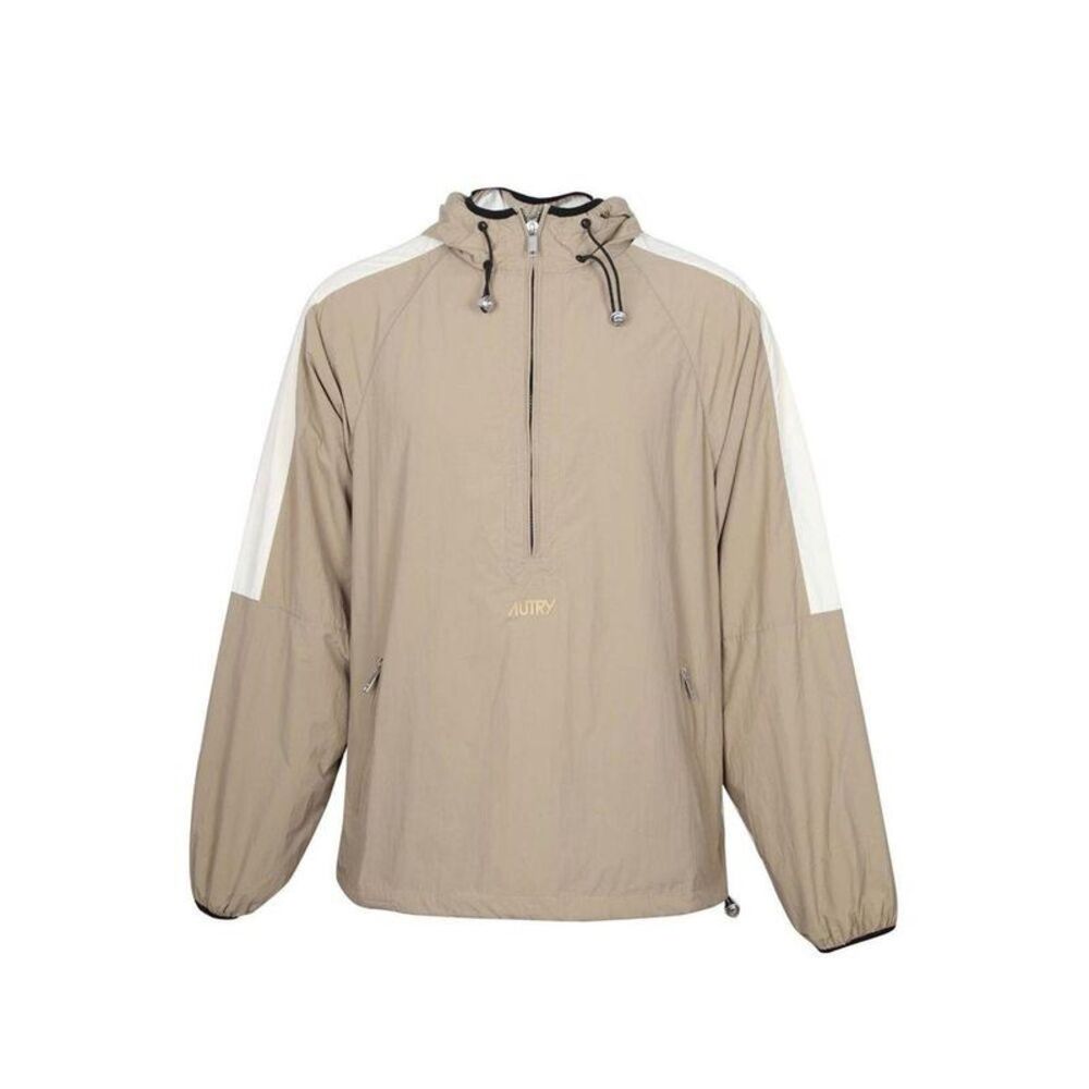 Autry Nylon Shell Jacket with Lightweight Design Men Beige Jackets